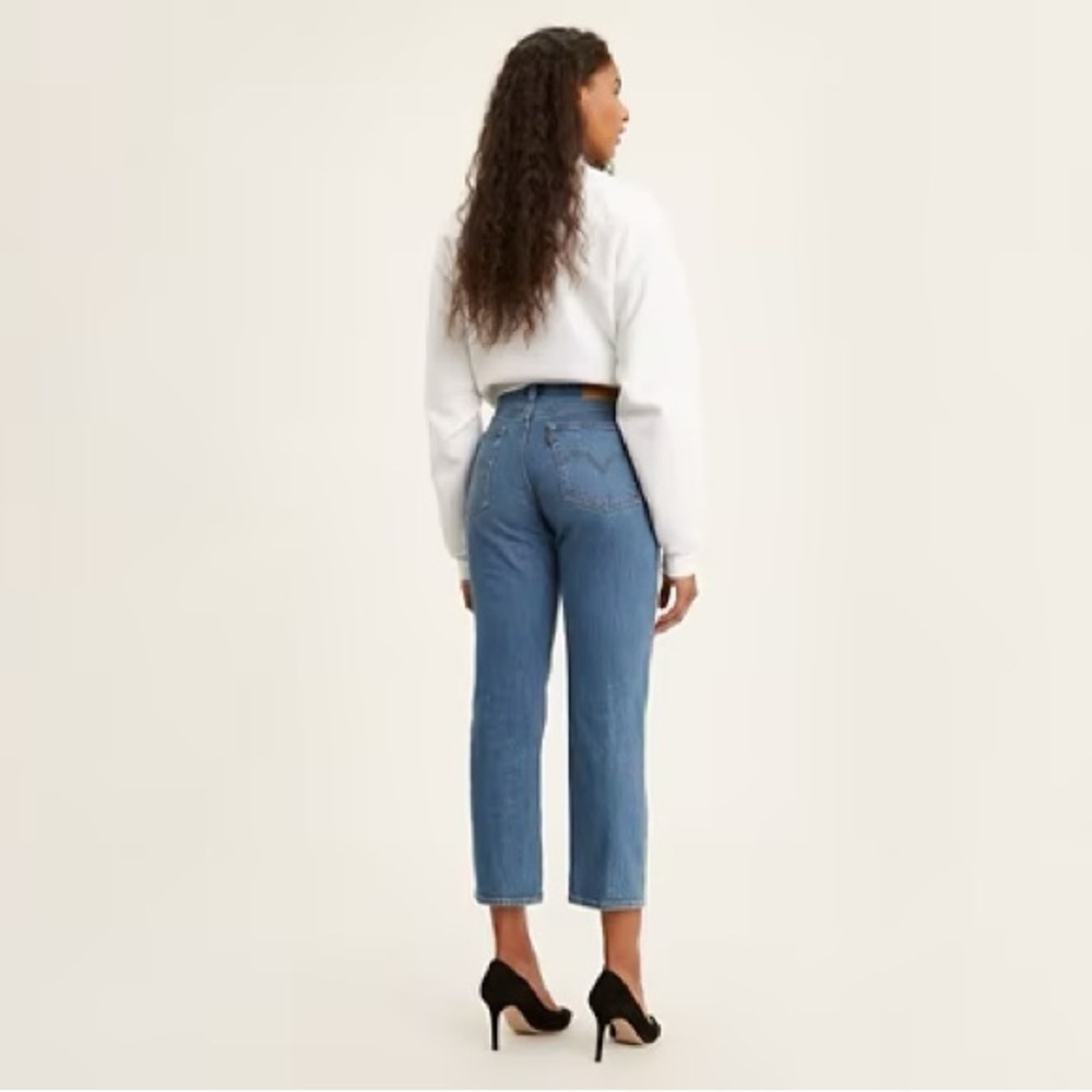 Levi’s Wedgie Straight Jazz Jive Sound Denim Jeans Size 28 x 26 IRREGULAR - Picture 2 of 16